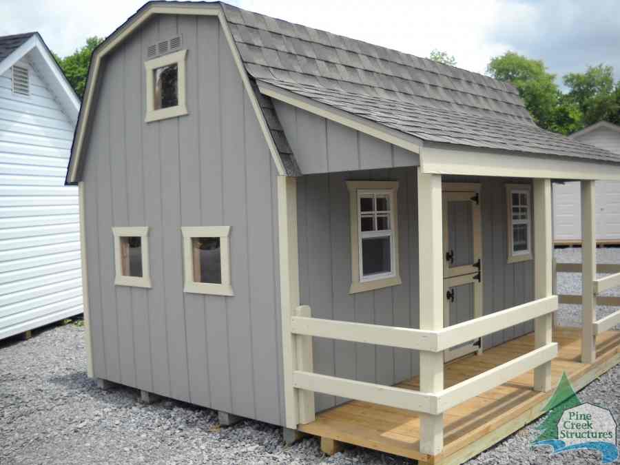 ... Clubhouse / Playhouse / 10′ X 12′ “The Barn” Kids Playhouse