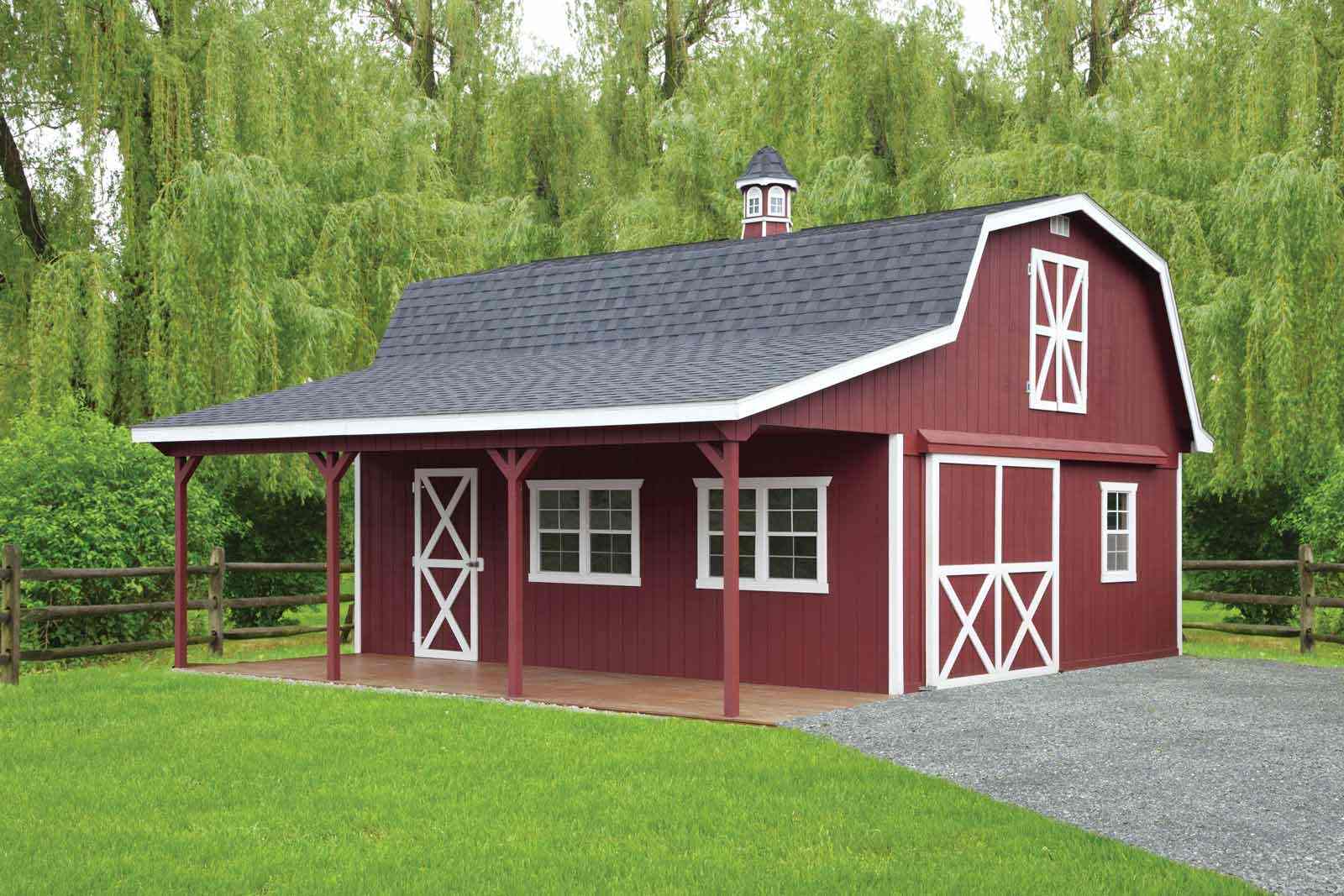 Storage Sheds / Barn Style Sheds (Mini &amp; Dutch) / 8′ Sidewall Barn 