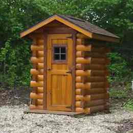log outhouse cabin sunrise outhouses plans cabins ohio supreme pricing build options series optional matching google