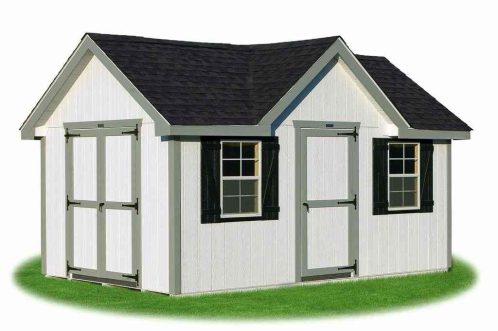 Victorian Style Storage Shed in Duratemp Siding