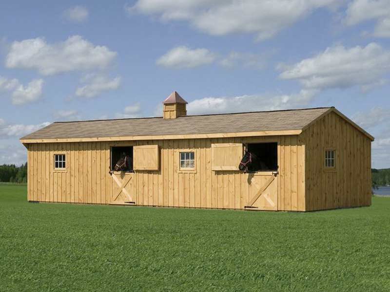 Horse Barns || Amish Modular Building Sales Ohio