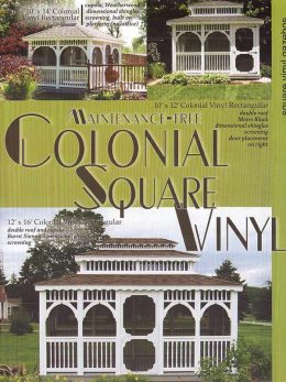Colonial Square Vinyl Gazebos