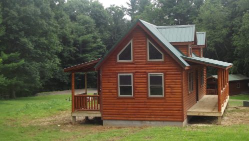 Log sided cabin