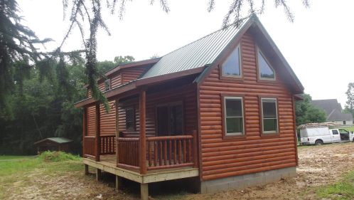 Log sided cabin