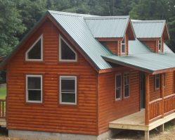 Log sided cabin