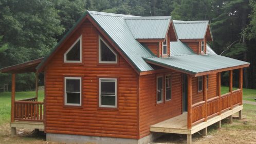 Log sided cabin