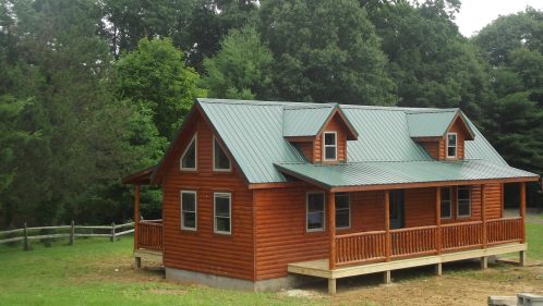 Log sided cabin