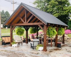 14x20 Rustic Pine Pavilion