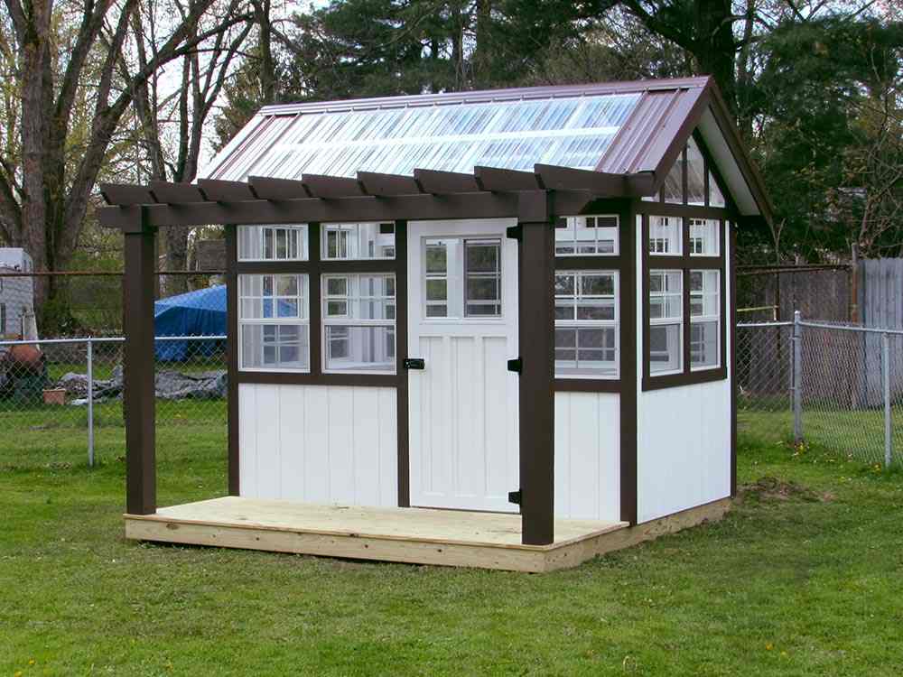 Premium Gardener's Perfect 6' x 10' Greenhouse Potting Shed | Salem ...