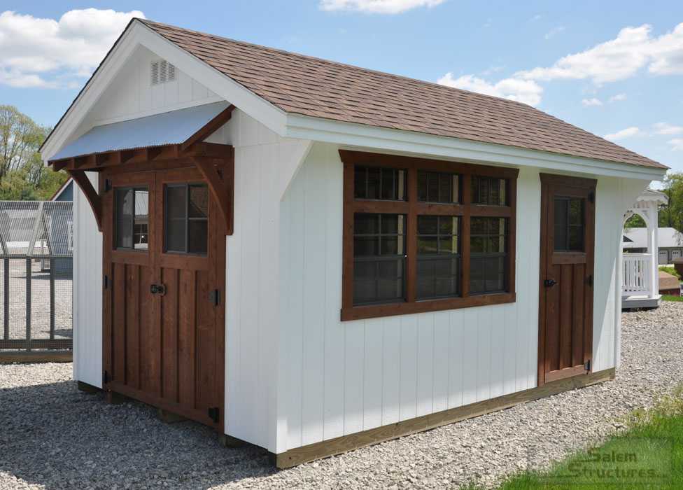 10'x16' Deluxe Carriage Shed | Carriage House Storage Sheds, Peak Style ...