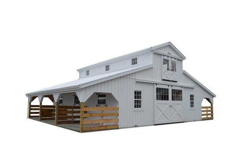 Salem Structures Monitor Horse Barn