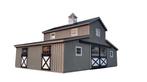 Salem Structures Monitor Horse Barn