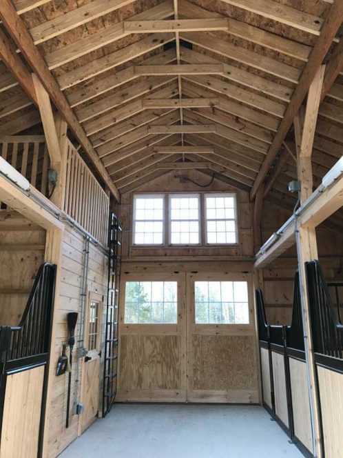 Monitor Horse Barn Interior