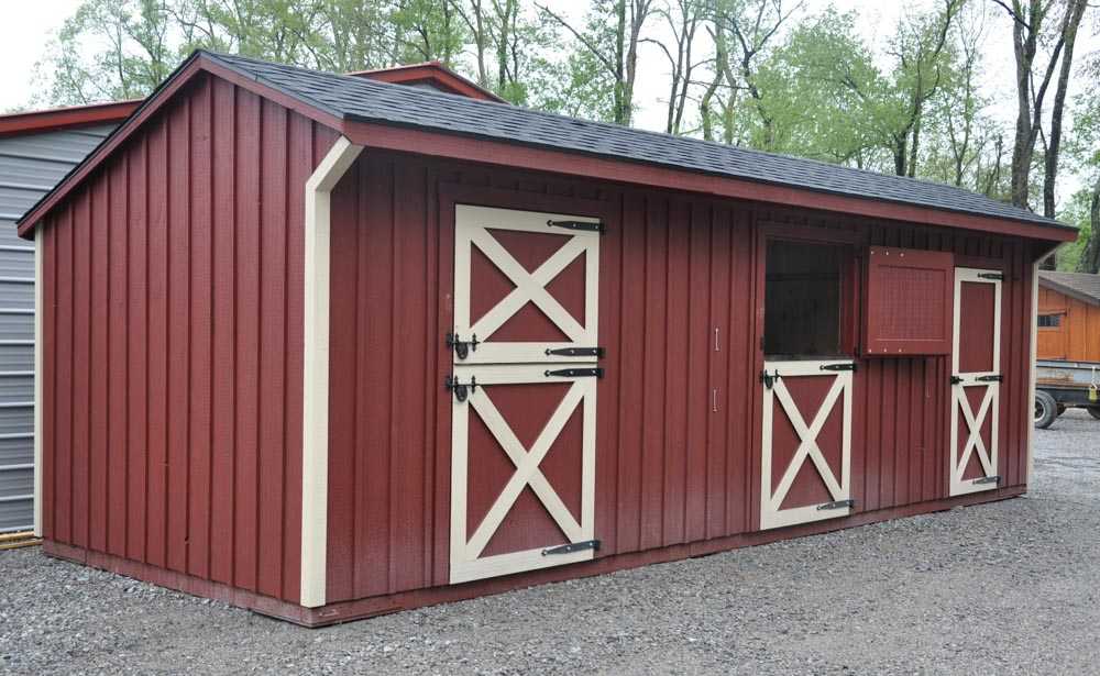 10x28 Shed Row Barn | Horse Barns Sales & Prices