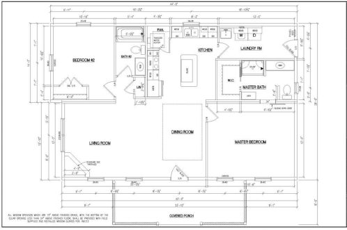 Sunset Ridge Log Cabin Floor Plan