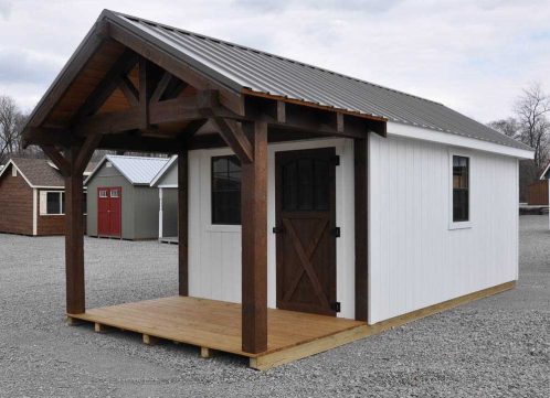 10x22 Workshop W/Timberframe Porch