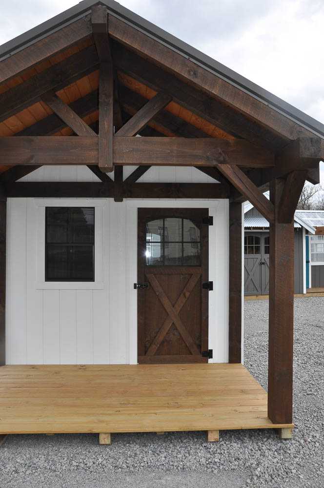 10x22 Workshop W/Timberframe Porch