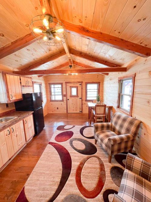 12'x30' Hunter Cabin With Timber Framed Porch