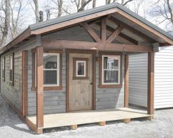 12'x30' Hunter Cabin With Timber Framed Porch