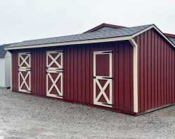 10x28 Shed Row Horse Barn
