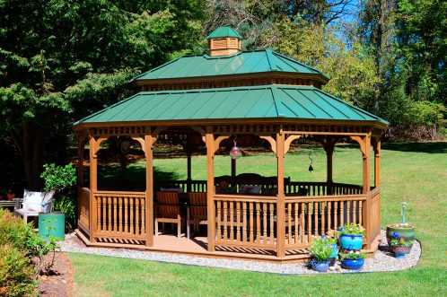 14'x20' Oval New England Style Wood Gazebo