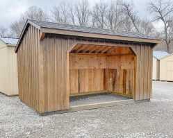 10x16 Run-In Horse Barn
