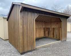 10x16 Run-In Horse Barn