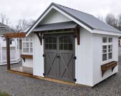 10'x18' Farmhouse Garden Shed