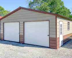 24x26 2 Car Steel Garage