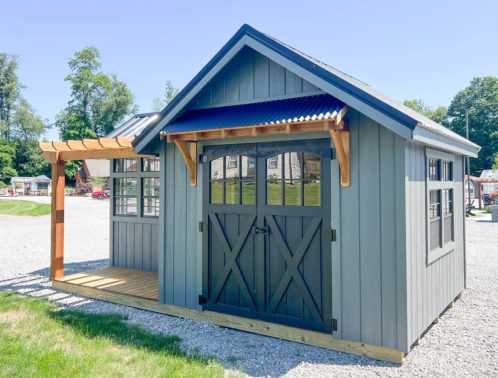 10x18 Farmhouse Garden Shed