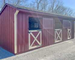 10x28 Shed Row Horse Barn