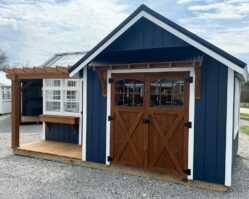 10x18 Farmhouse Garden Shed and Greenhouse