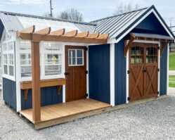10x18 Farmhouse Garden Shed and Greenhouse