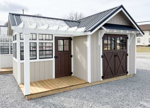 10x18 Farmhouse Garden Shed