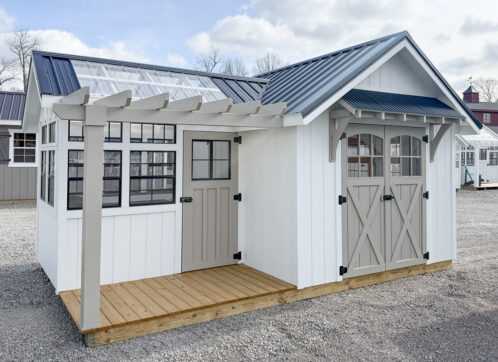 10x18 Farmhouse Garden Shed