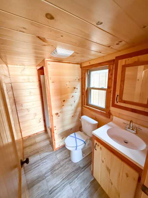 Log Cabin Bathroom